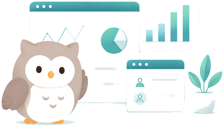 Lasone Dataのダッシュボードイメージとマスコット
